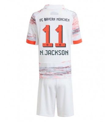 Bayern Munich Nicolas Jackson #11 Seconda Maglia Bambino 2025-26 Manica Corta (+ Pantaloni corti)